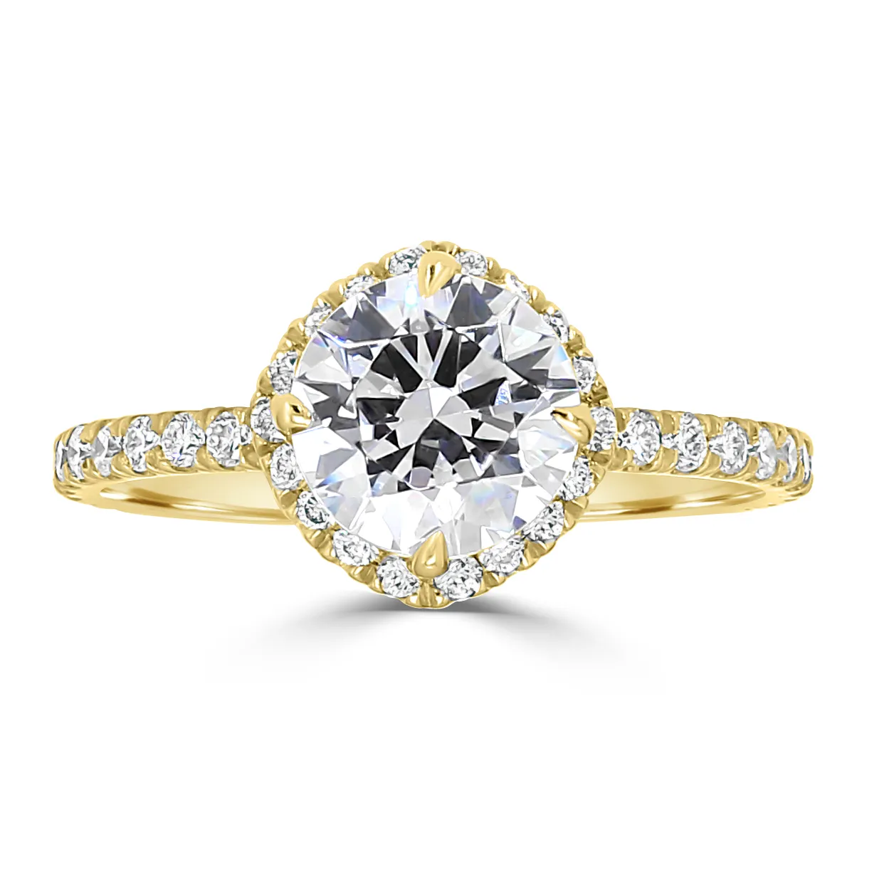 Yellow Gold Lovely Engagement Ring