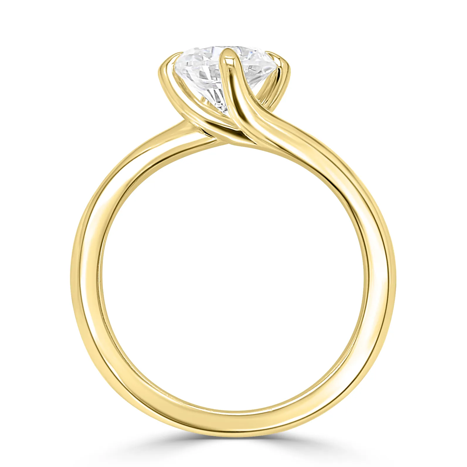 Yellow Gold Simple and Gorgeous Solitaire Engagement Ring jewelry store near me