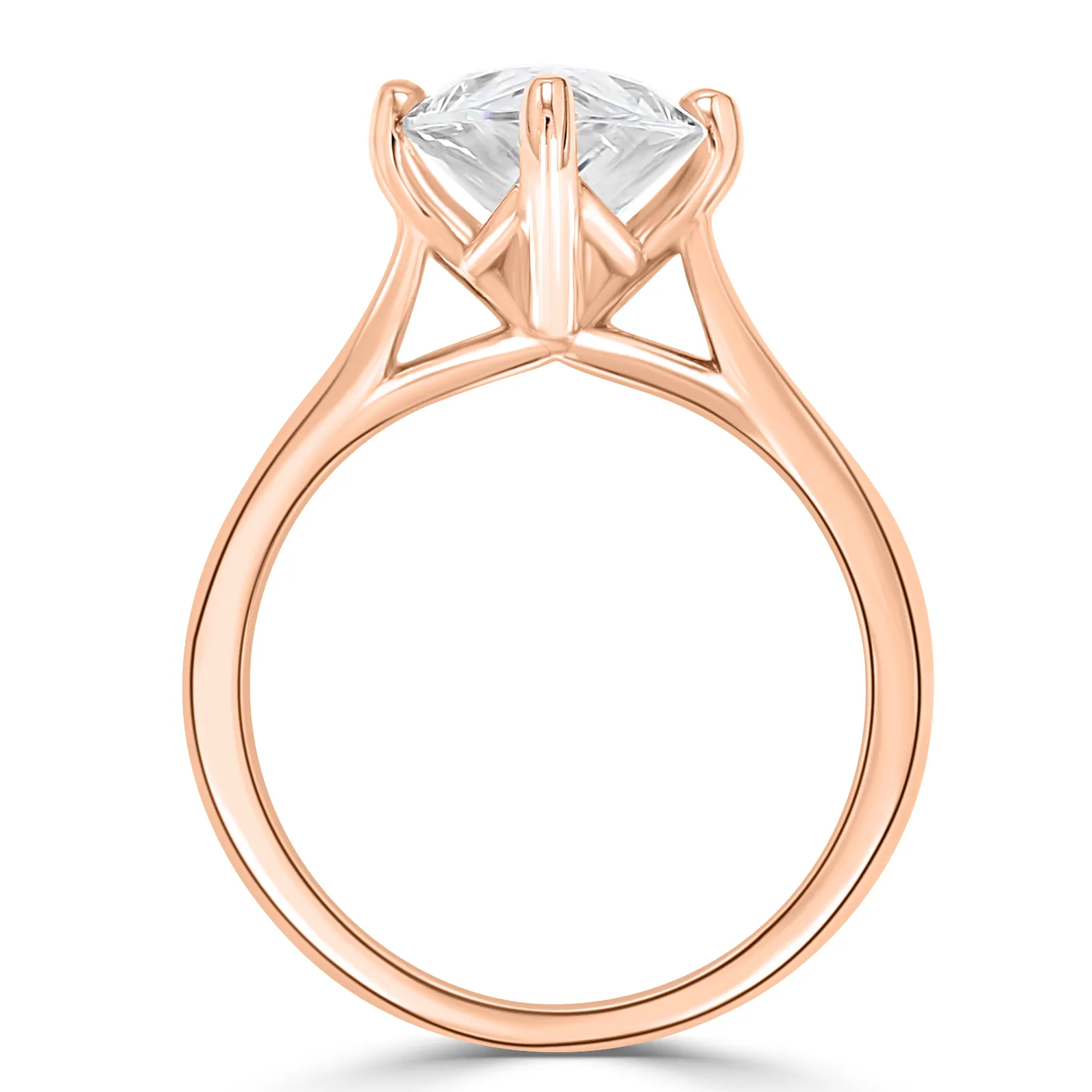 Rose Gold Exclusive Modern Solitaire Engagement Ring jewelry store near me