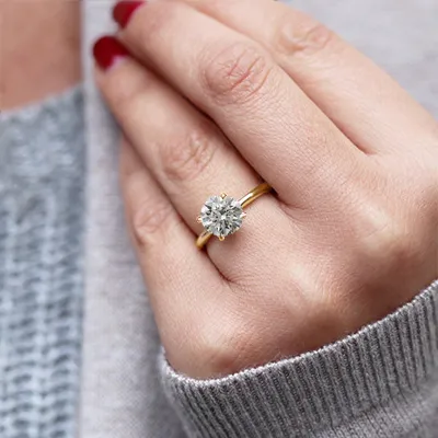 Yellow Gold Elegant and Stunning Engagement Ring from best jeweler