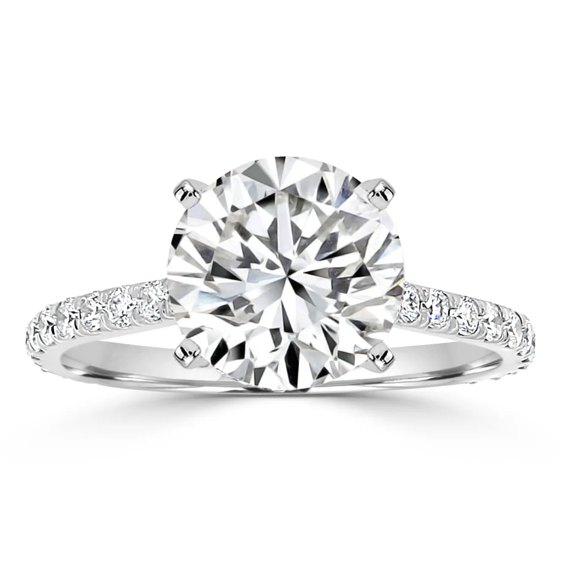 White Gold Really Pretty and Gorgeous Engagement Ring