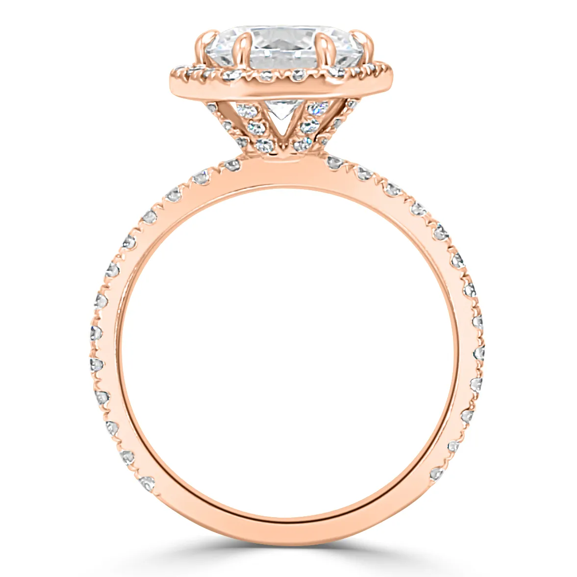 Rose Gold Hexagon Shaped Engagement Ring jewelry store near me