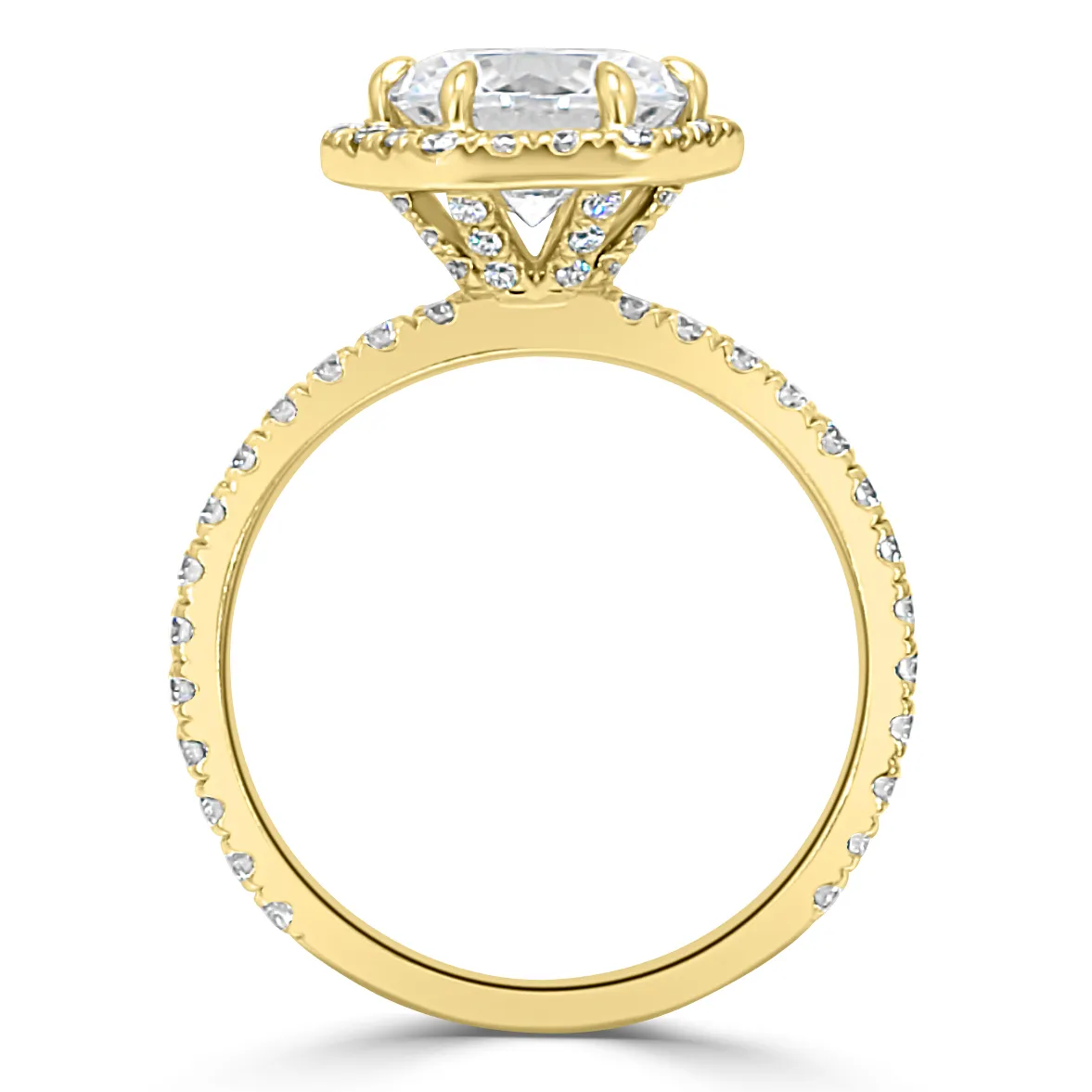Yellow Gold Hexagon Shaped Engagement Ring jewelry store near me