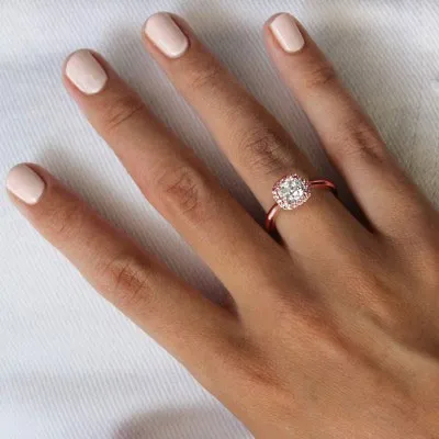 Rose Gold Oval Cut Engagement Ring jewelry store near me