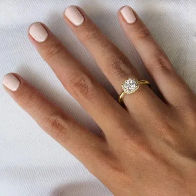 Yellow Gold Oval Cut Engagement Ring jewelry store near me