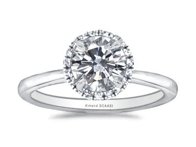White GoldOval Cut Engagement Ring