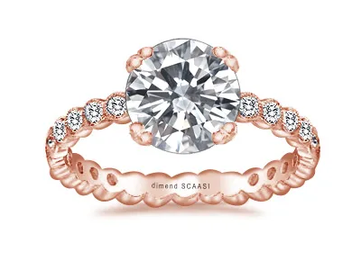 Rose Gold Handcrafted Custom Engagement Ring