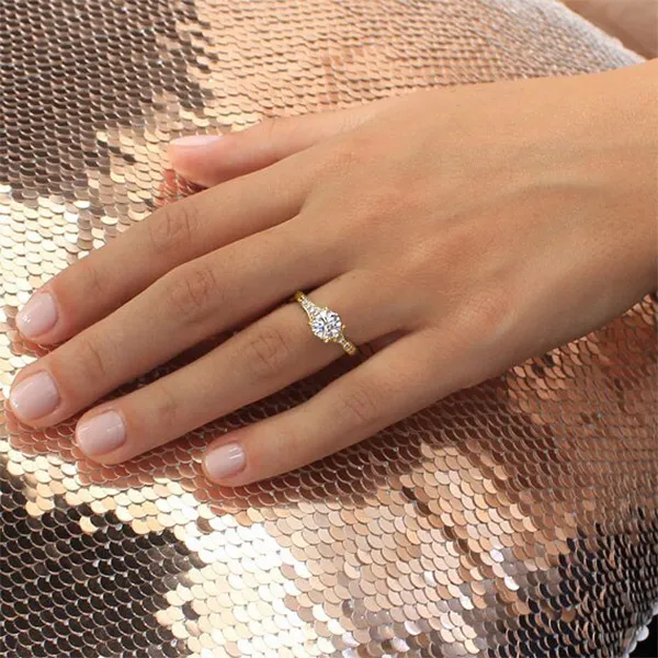Yellow Gold Edwardian Engagement Ring jewelry store near me