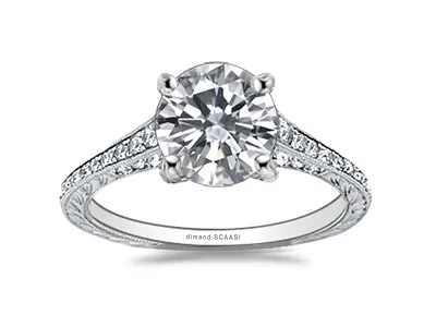 White GoldEdwardian Engagement Ring