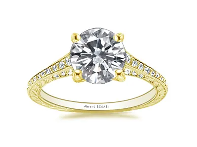 Yellow Gold Edwardian Engagement Ring