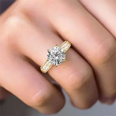 Yellow Gold Gorgeous Vintage Solitaire Engagement Ring from best jeweler