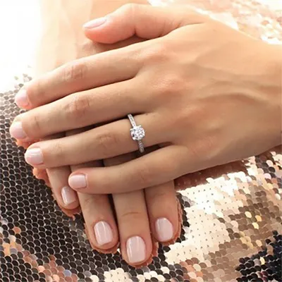 White Gold Edwardian Old European Engagement Ring from best jeweler