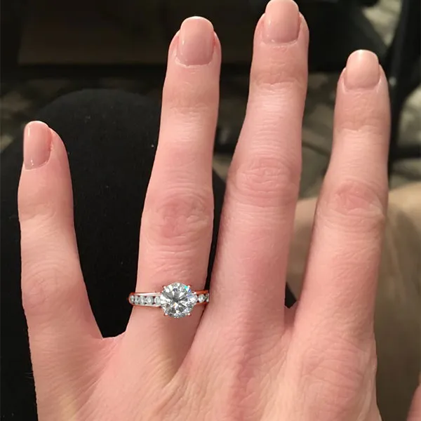 Rose Gold Most Glamorous Engagement Ring jewelry Wabash avenue