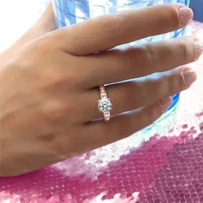 Rose Gold Most Glamorous Engagement Ring from best jeweler