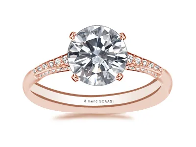 Rose Gold Most Glamorous Engagement Ring