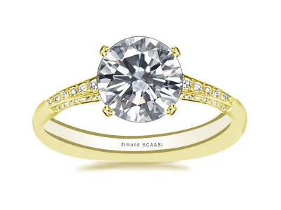 Yellow Gold Most Glamorous Engagement Ring
