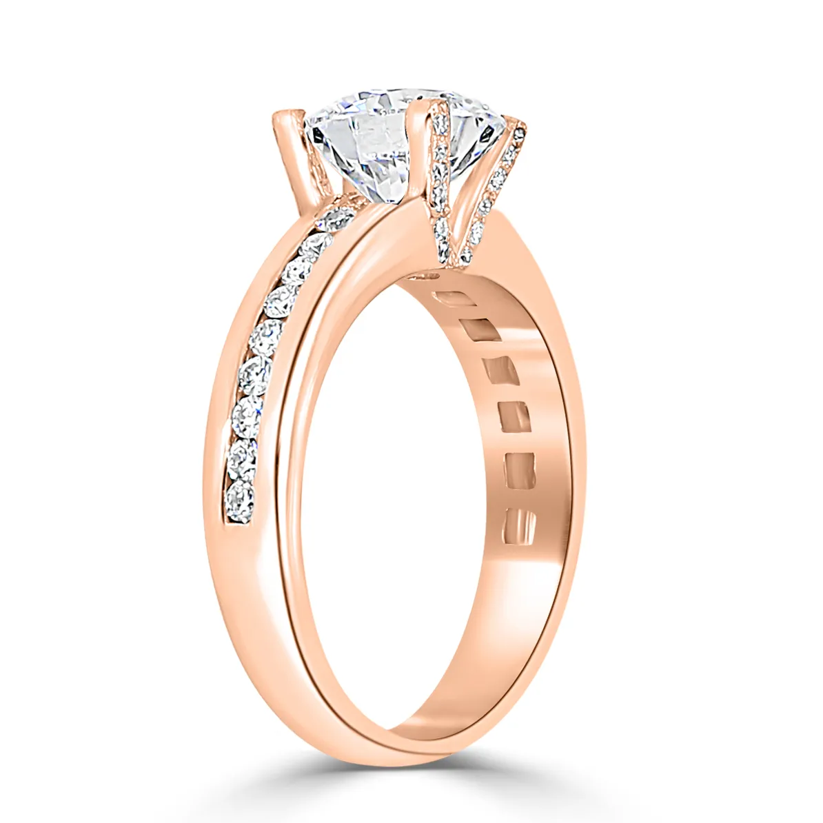 Rose Gold Contemporary and Chic Engagement Ring jewelry Wabash avenue