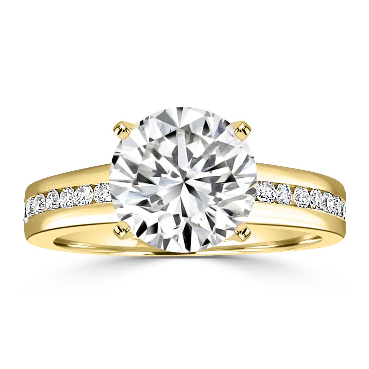 Yellow Gold Contemporary and Chic Engagement Ring