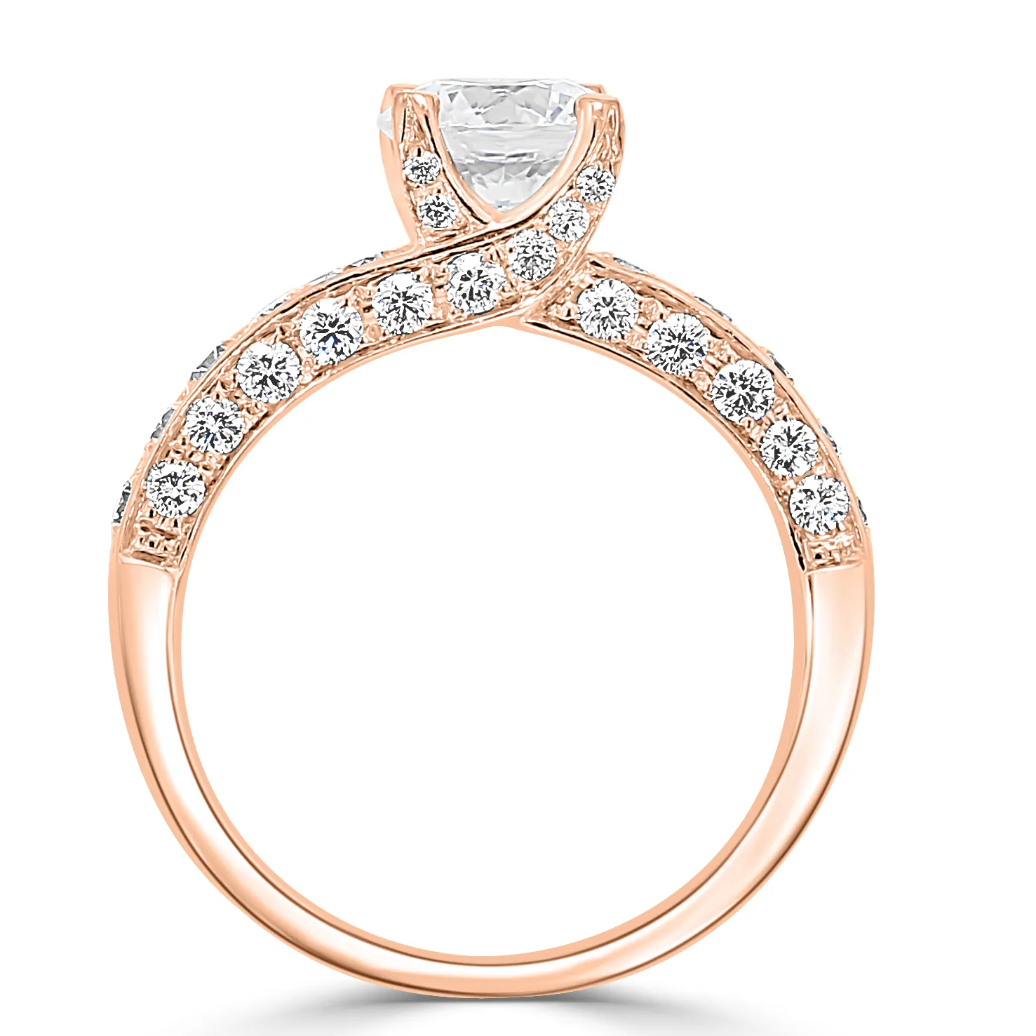 Rose Gold Stunning and Gorgeous Diamond Engagement Ring jewelry store near me