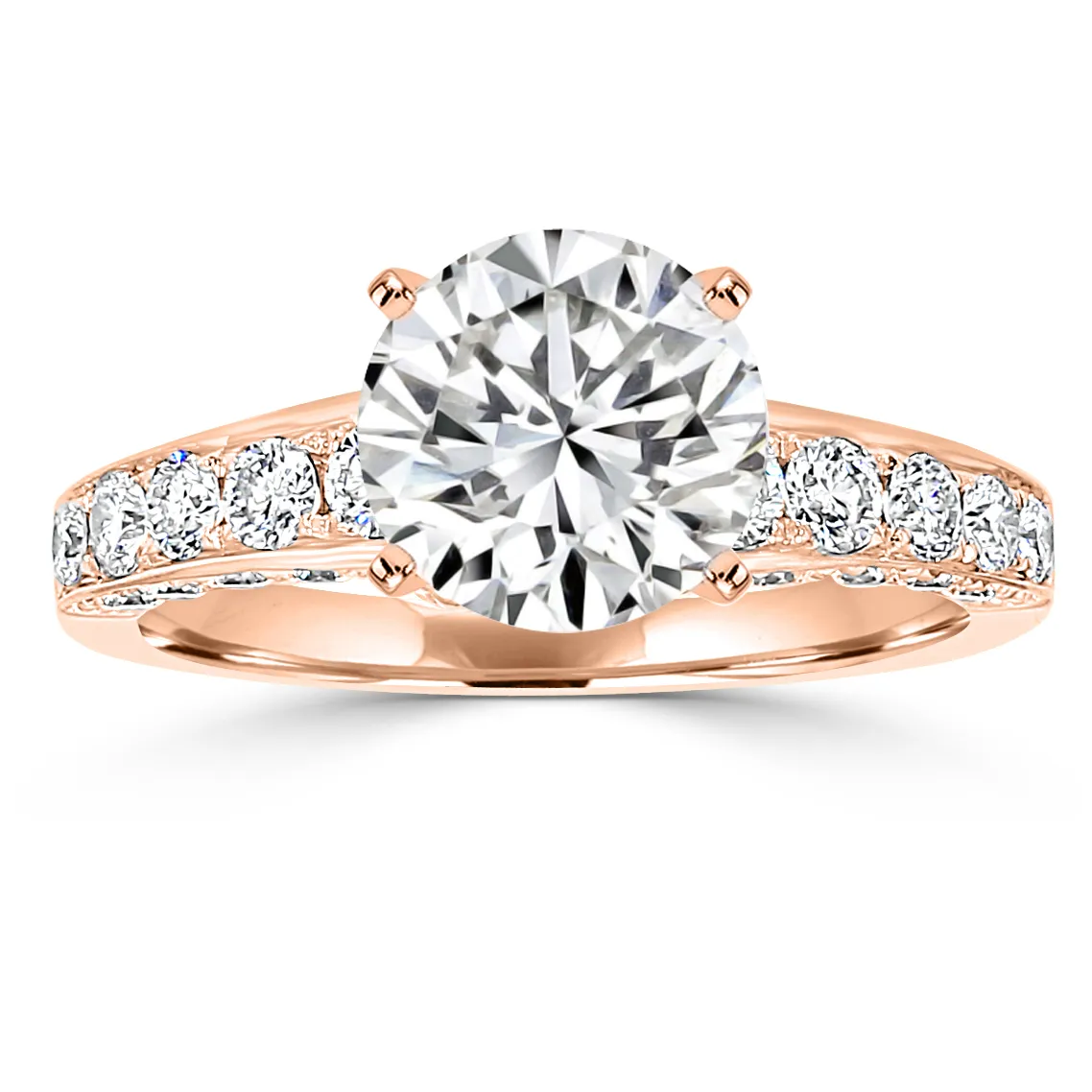 Rose Gold Stunning and Gorgeous Diamond Engagement Ring