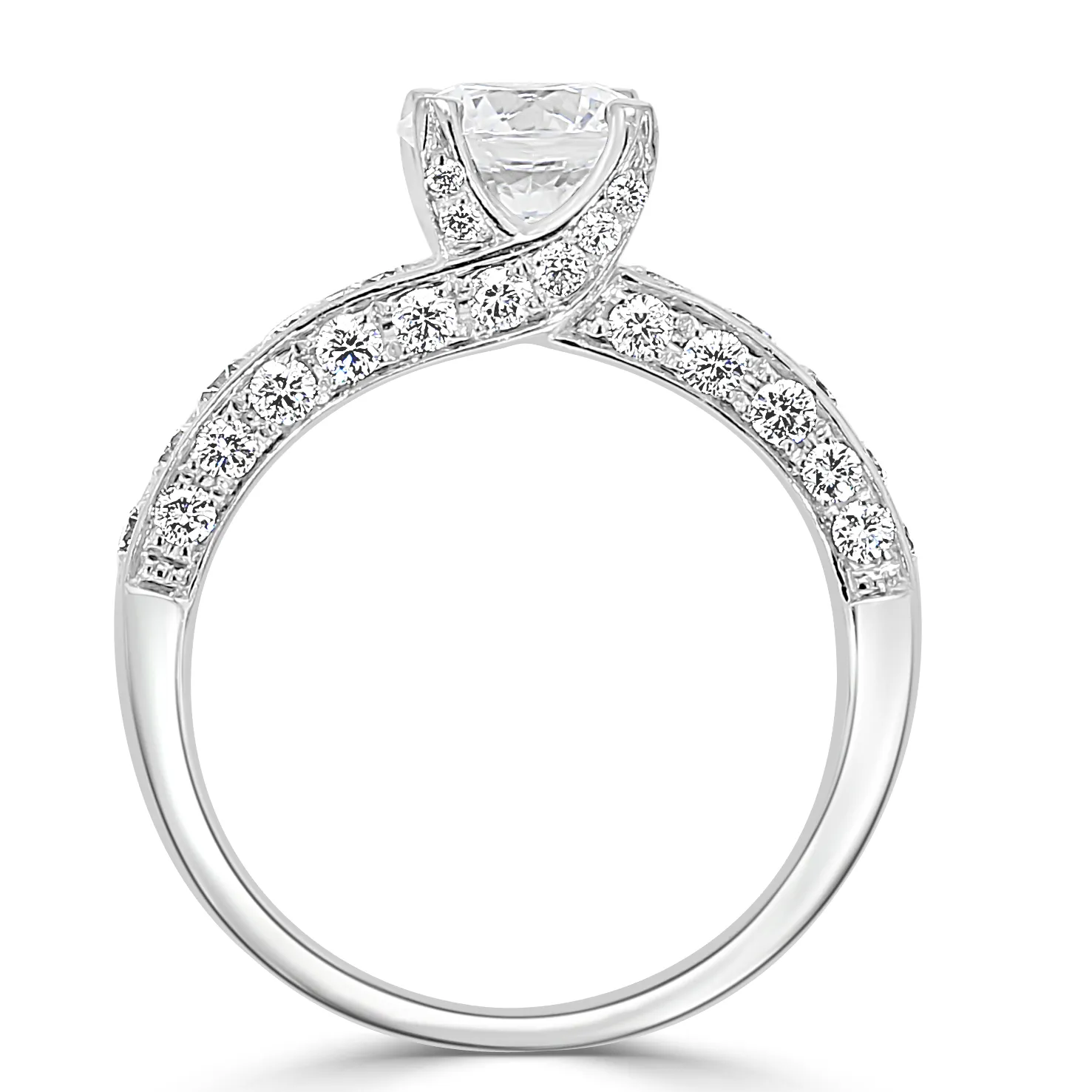 White Gold Stunning and Gorgeous Diamond Engagement Ring jewelry store near me