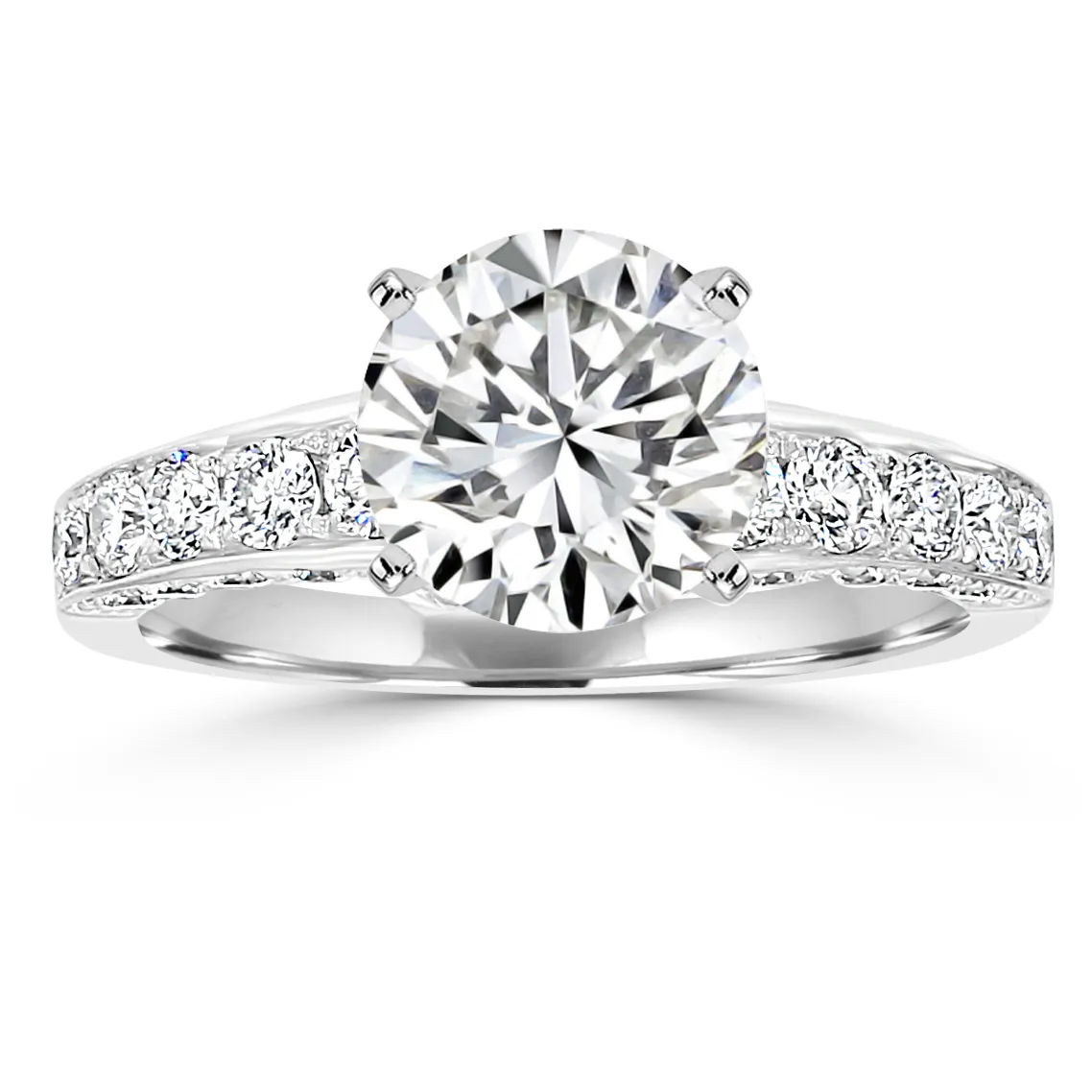 White Gold Stunning and Gorgeous Diamond Engagement Ring