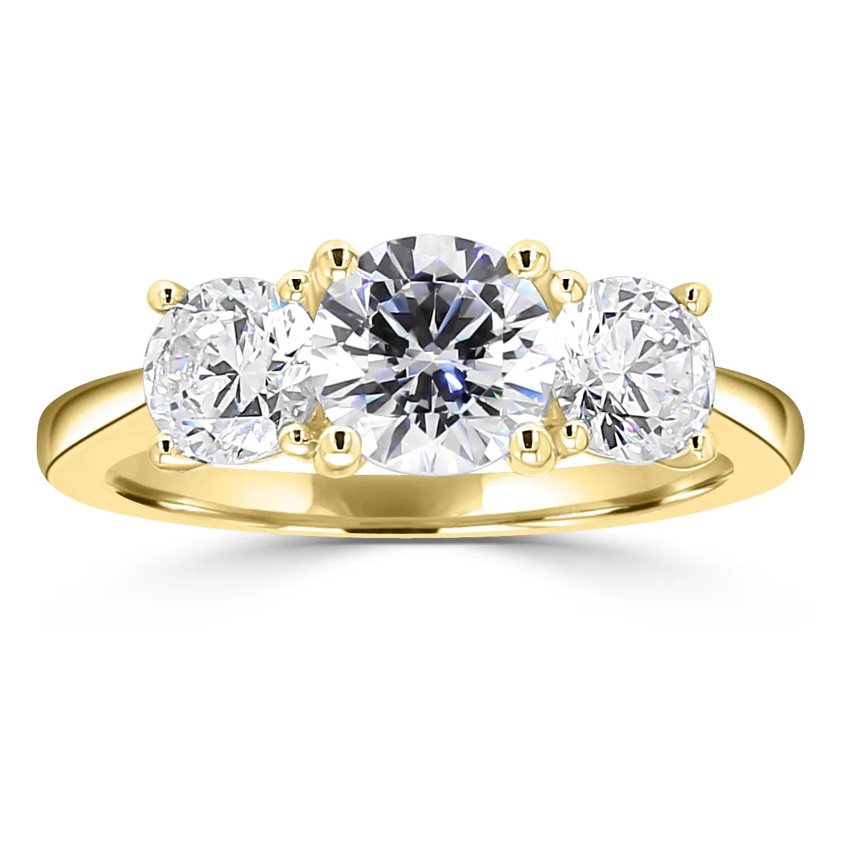 Yellow Gold Ideal Engagement Ring