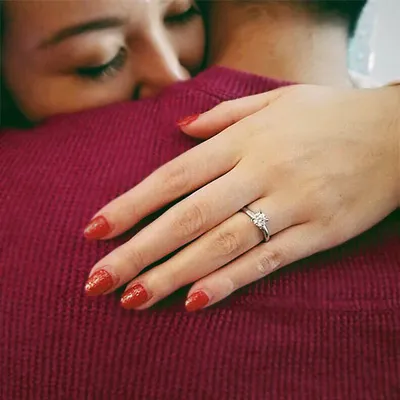 White Gold Classic Solitaire Engagement Ring jewelry online