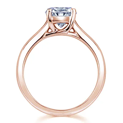 Rose Gold Classic Solitaire Engagement Ring jewelry store near me