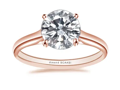 Rose Gold Classic Solitaire Engagement Ring