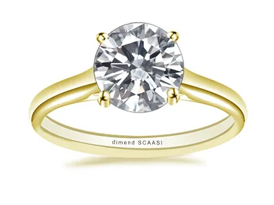 Yellow Gold Classic Solitaire Engagement Ring