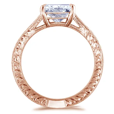 Rose Gold Elegant and Classic Solitaire Engagement Ring jewelry store near me