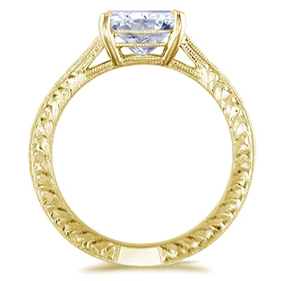 Yellow Gold Elegant and Classic Solitaire Engagement Ring jewelry store near me