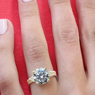 Yellow Gold Really Pretty and Unique Engagement Ring jewelry online