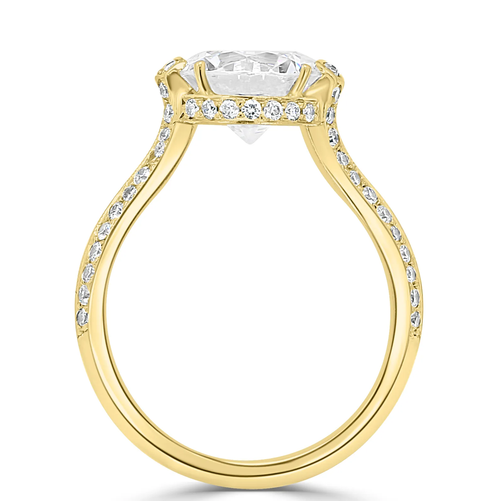 Yellow Gold Really Pretty and Unique Engagement Ring jewelry store near me