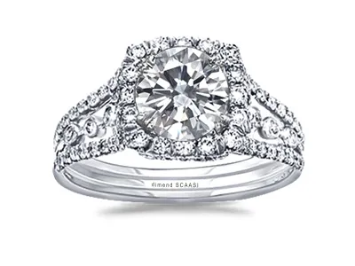 White Gold Really Pretty and Perfect Engagement Ring