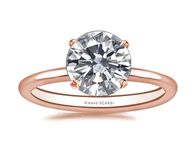 Rose Gold East West Oval Engagement Ring