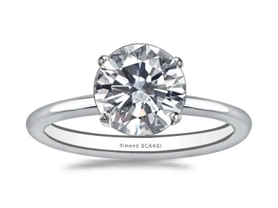 White GoldEast West Oval Engagement Ring