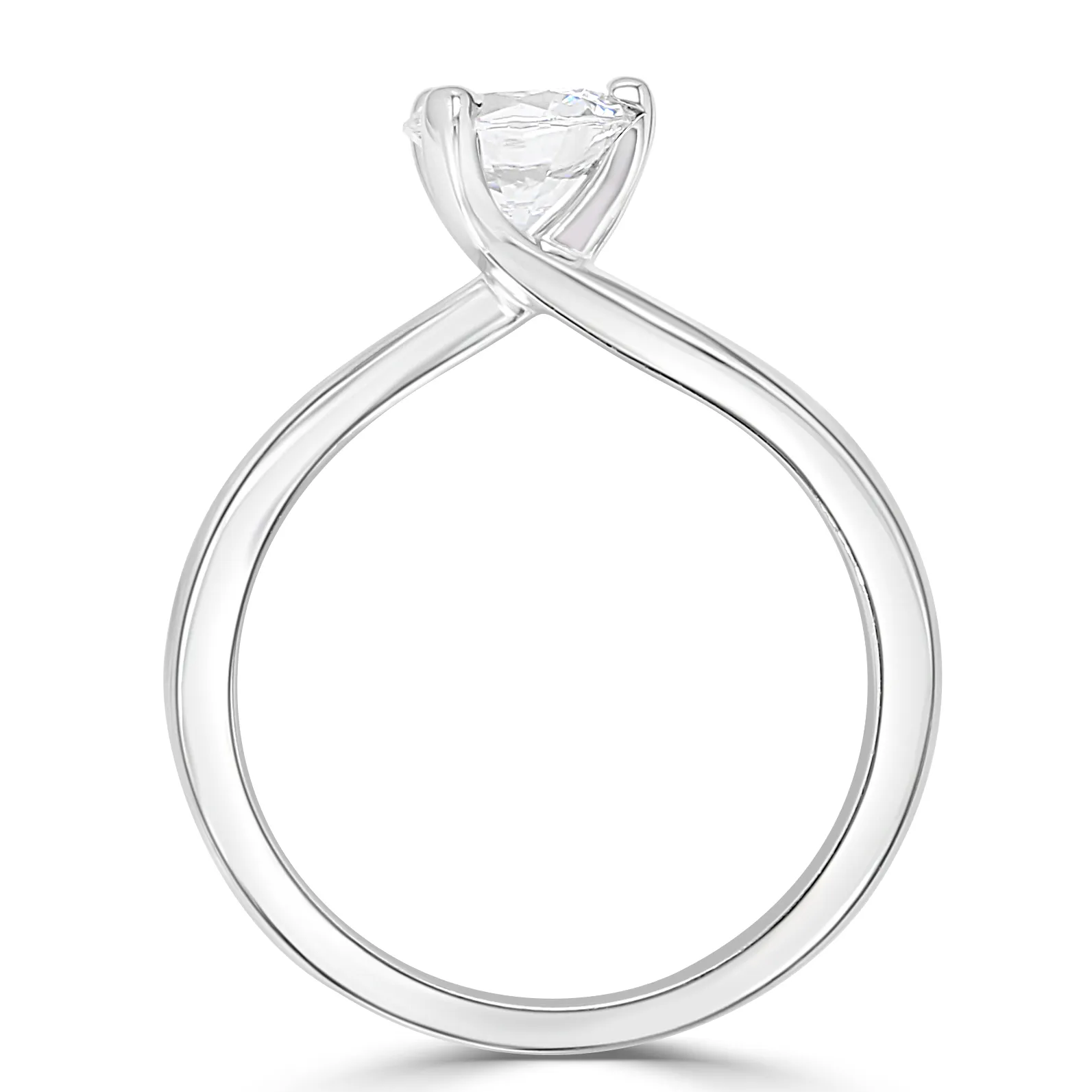 Platinum Round Cut Diamond Engagement Ring jewelry store near me