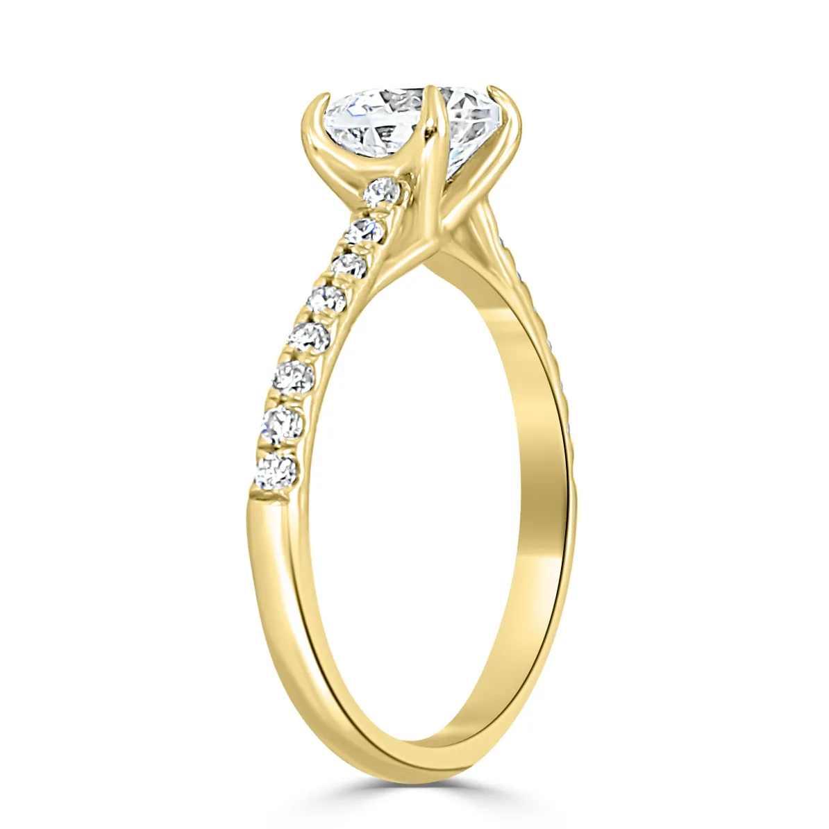 Yellow Gold Contemporary Engagement Ring jewelry store near me