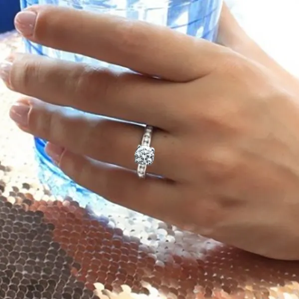 White Gold Classic Yet Modern Engagement Ring jewelry windy city