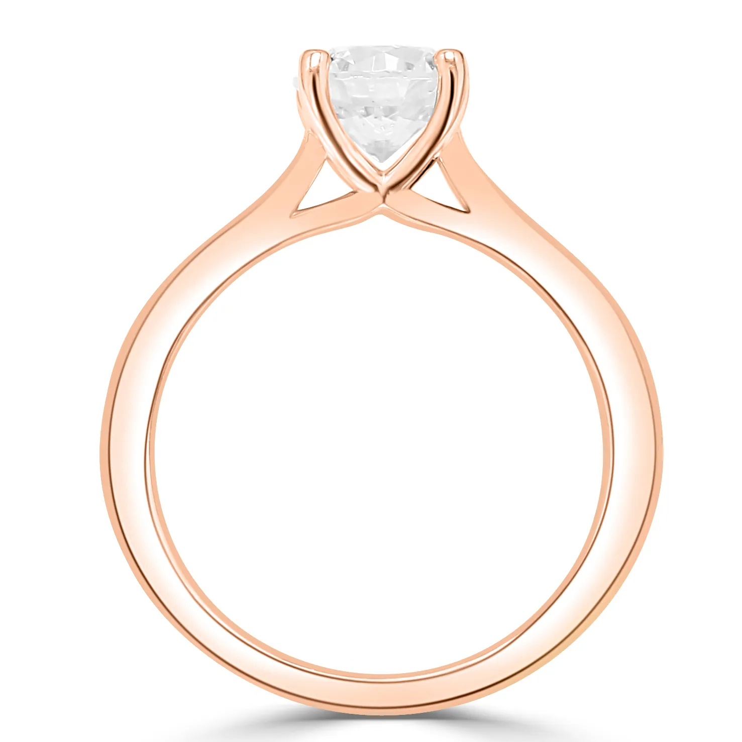 Rose Gold Classic Yet Modern Engagement Ring jewelry store near me