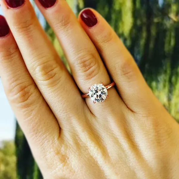 Rose Gold Favorite Timeless Petite Solitaire Engagement Ring jewelry windy city