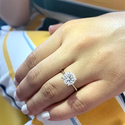 Platinum Favorite Timeless Petite Solitaire Engagement Ring jewelry online