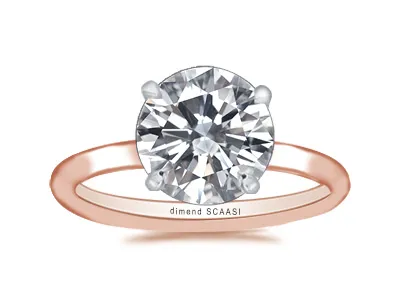 Rose Gold Simple and Classic Perfect Engagement Ring
