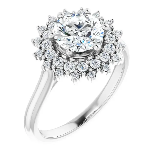 White Gold Breathtaking Beauty and Sparkle Diamond Ring jewelry Wabash avenue