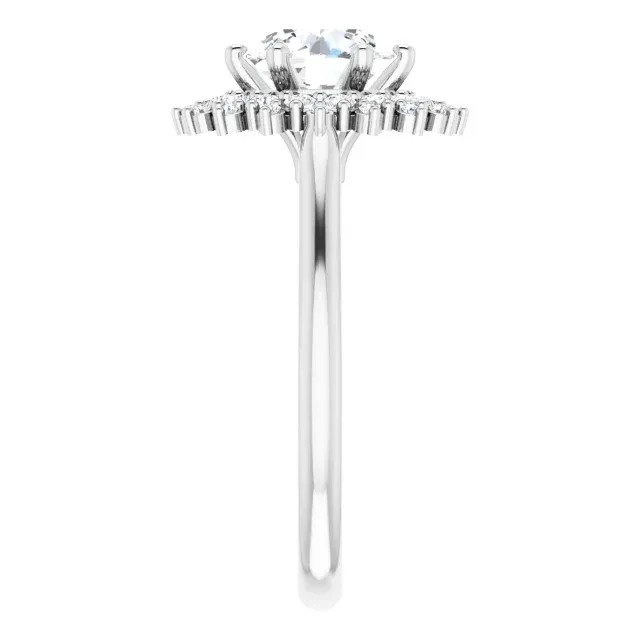 White Gold Breathtaking Beauty and Sparkle Diamond Ring from best jeweler