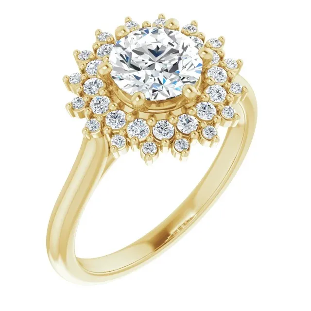 Yellow Gold Breathtaking Beauty and Sparkle Diamond Ring jewelry Wabash avenue