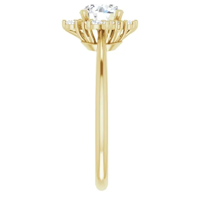 Yellow Gold Beautiful and Unique Asymmetric Diamond Ring jewelry windy city