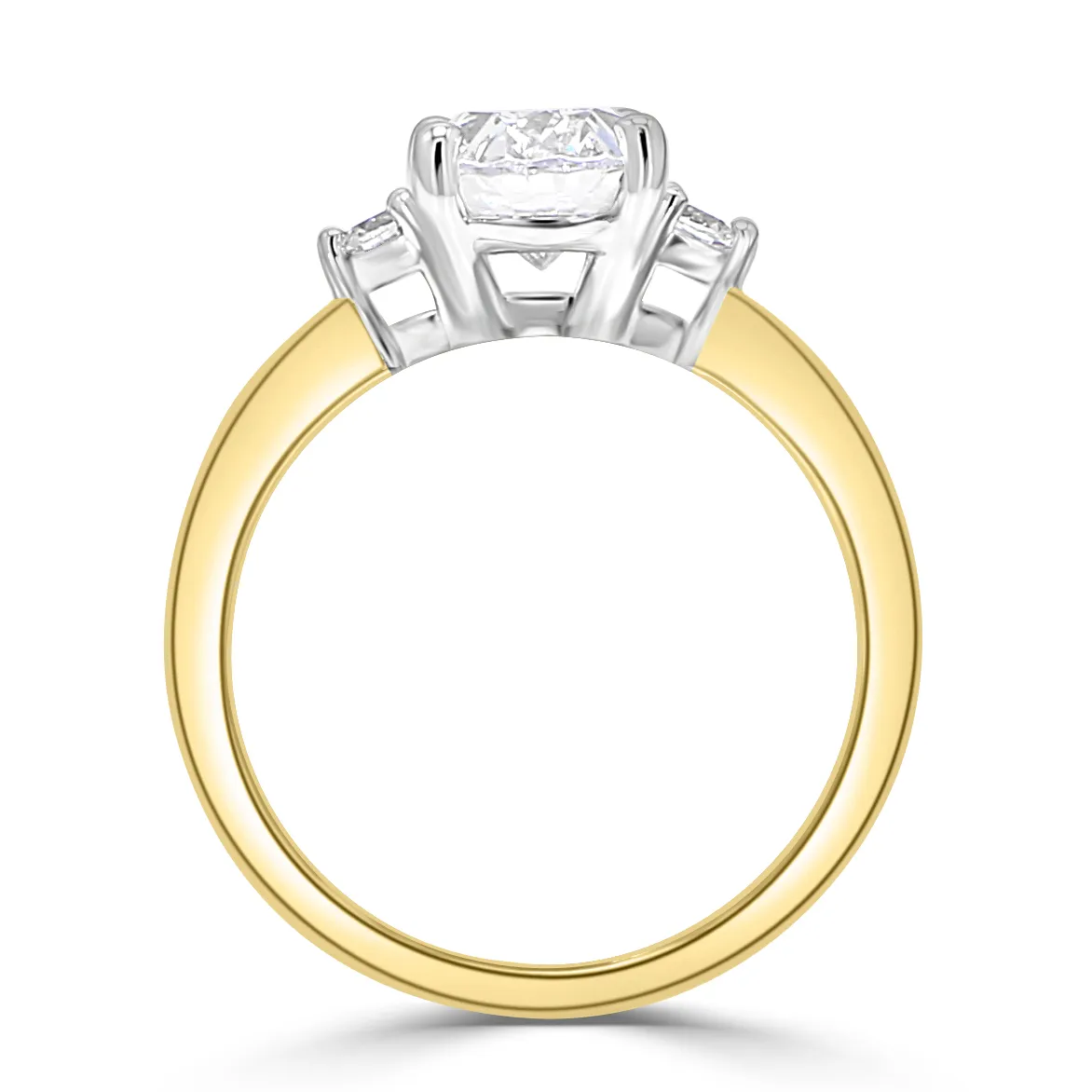 Yellow Gold Classic Three Stone Ring jewelry store near me